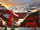 Lake Louise Sunset by Michael O'Toole